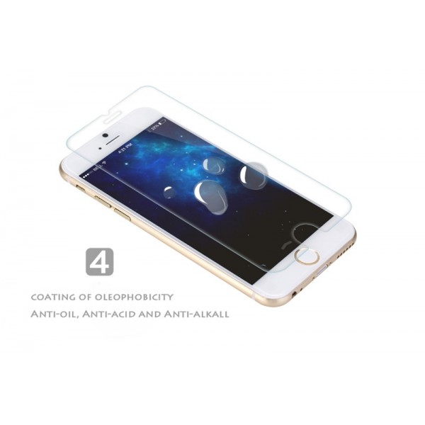 Elobeth Clear Premium Tempered Protective Mirror Effect Glass Film Screen Protector for iPhone 6 4.7 with High Definition (HD) Anti-Scratch