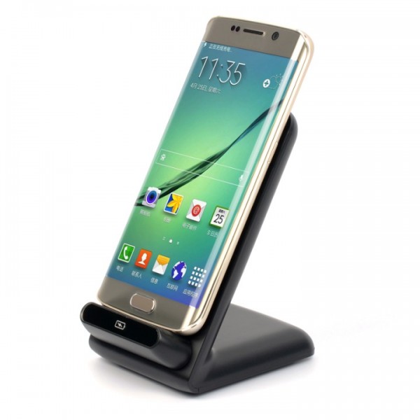 Elobeth Leaning three-coils QI Wireless Charger Pad for Apple Samsung Galaxy S6  LG G3