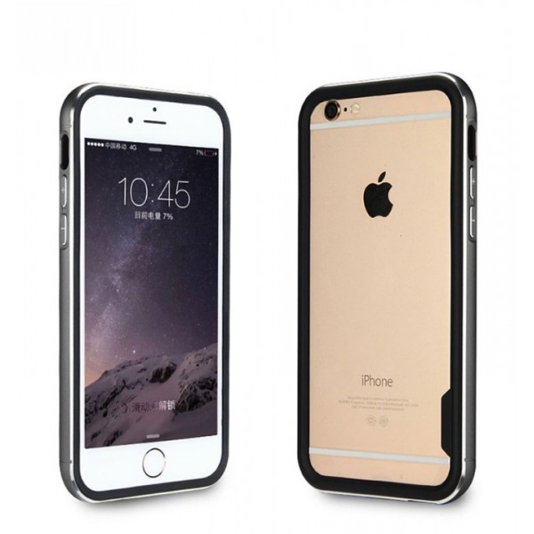 Elobeth Neo Hybrid EX Metal Sagging TPU and Hard Aluminum Frames Bumper Case for iPhone 6 4.7
