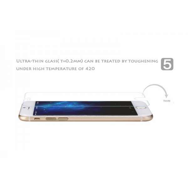 Elobeth Clear Premium Tempered Protective Mirror Effect Glass Film Screen Protector for iPhone 6 4.7 with High Definition (HD) Anti-Scratch