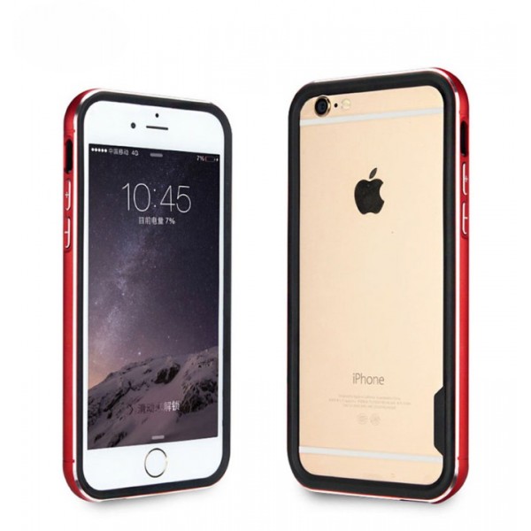 Elobeth Neo Hybrid EX Metal Sagging TPU and Hard Aluminum Frames Bumper Case for iPhone 6 4.7