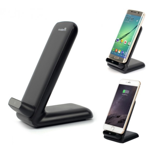 Elobeth Leaning three-coils QI Wireless Charger Pa...